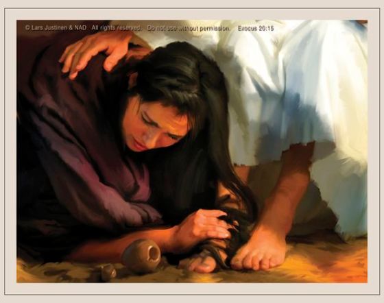 ANNOINTING THE FEET OF JESUS - 002